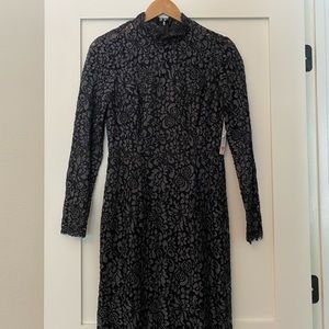 Antonio Melani Enchanted Forest black dress SZ 8